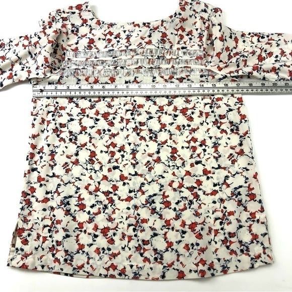 Marc Jacobs floral silk blouse 3/4 sleeve blouse Size 0 round neck - Picture 5 of 13